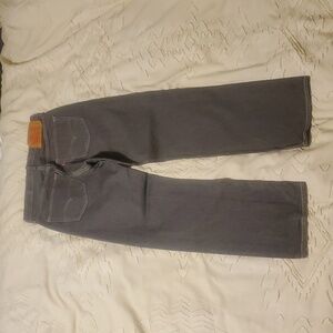 Levi's 501XX White Oak Cone Mills Shrink-To-Fit Denim Jeans Charcoal Grey